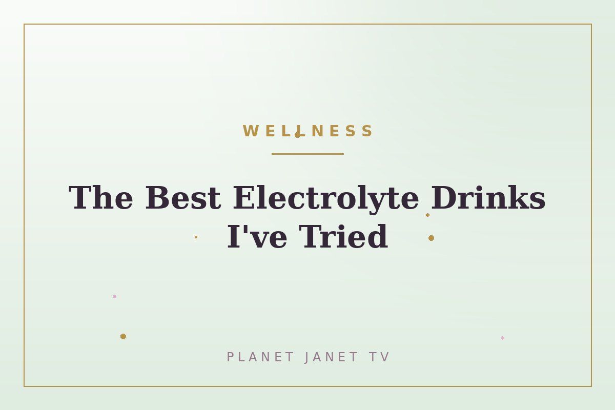 The best electrolyte drinks I keep stocked