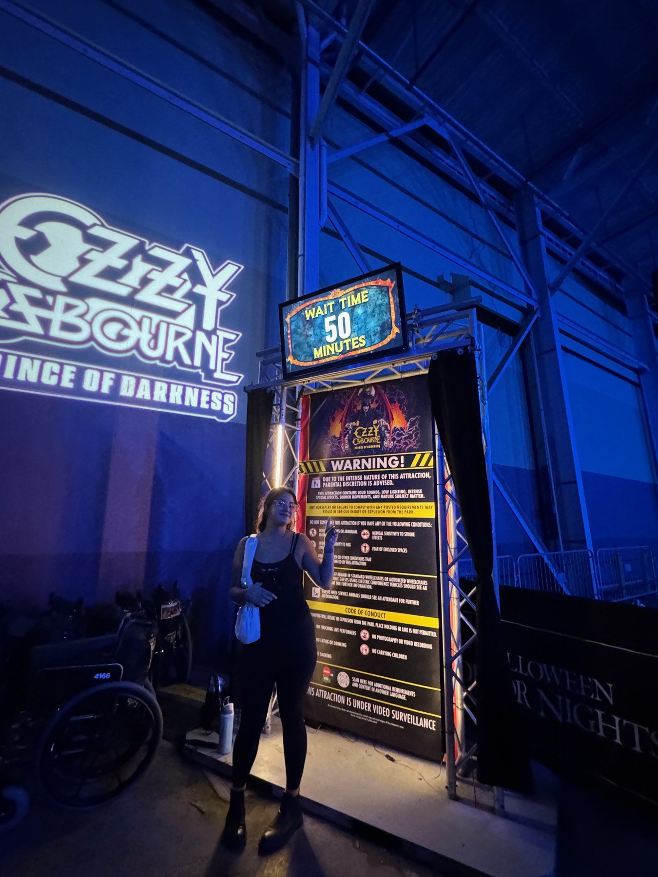 The Ozzy Osbourne: Prince of Darkness entrance during the September 3 visit
