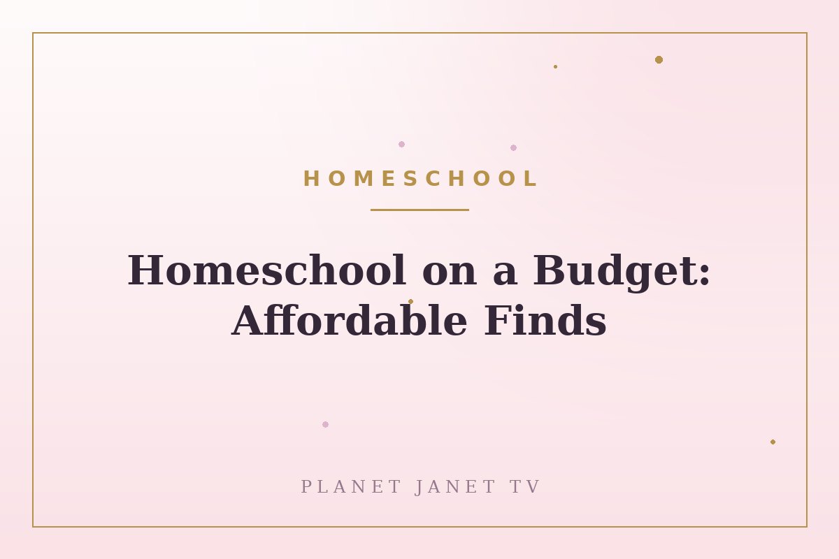 Homeschool on a Budget: Affordable Finds